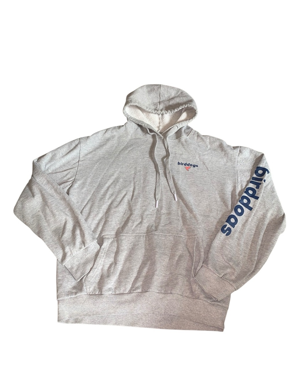 Birddogs Grey Graphic Pullover Hoodie Men’s Medium M Fleece Sweatshirt